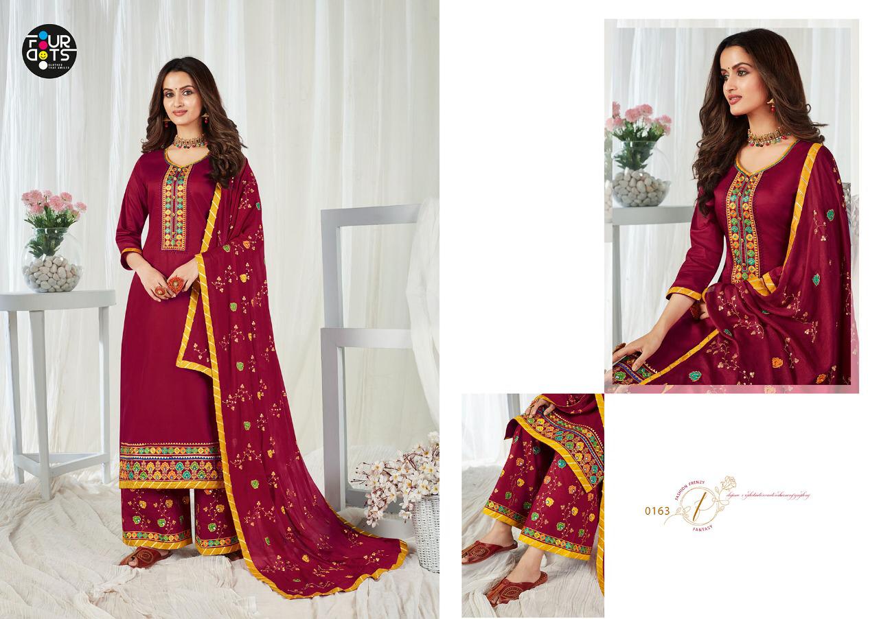 Four Dots Rupali Letest Fancy Designer Exclusive Designer Dress Materail